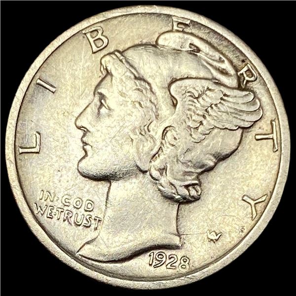 1928-D Silver Mercury Dime CLOSELY  UNCIRCULATED