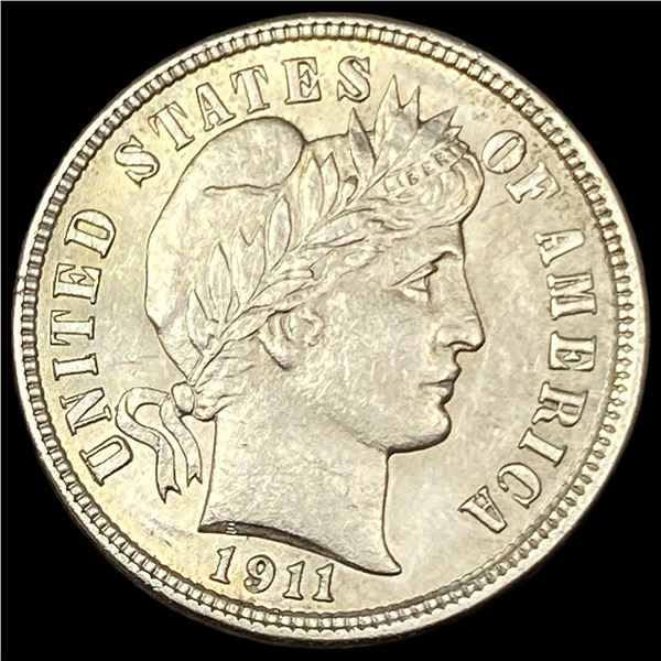 1911 Silver Barber Dime UNCIRCULATED