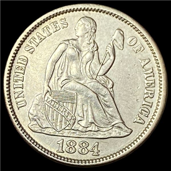 1884 Seated Liberty Dime CLOSELY UNCIRCULATED