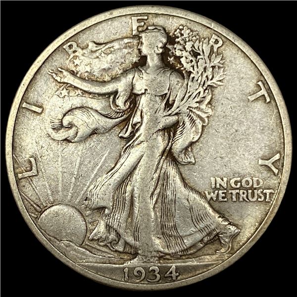 1934-S Silver Walking Liberty Half Dollar  NEARLY UNCIRCULATED