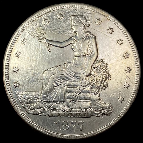 1877-S Silver Trade Dollar CLOSELY  UNCIRCULATED