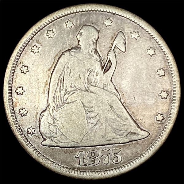 1875-CC Silver Twenty Cents NICELY CIRCULATED