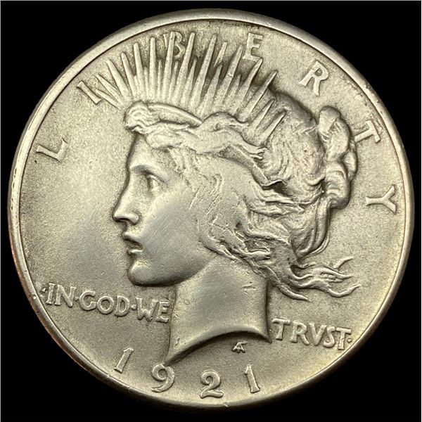 1921 Silver Peace Dollar NEARLY UNCIRCULATED
