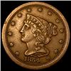 Image 1 : 1854 Braided Hair Half Cent CLOSELY  UNCIRCULATED