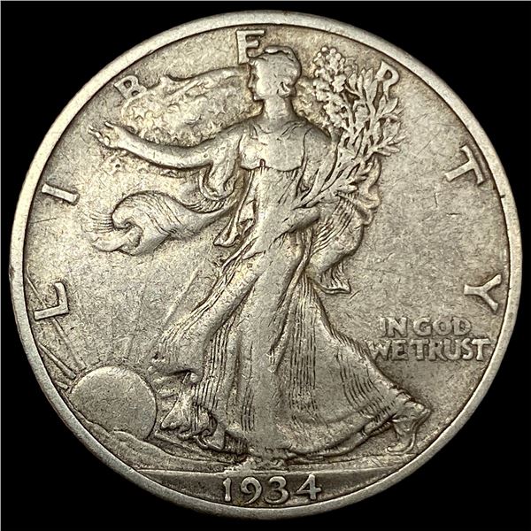 1934-S Silver Half Dollar NEARLY UNCIRCULATED