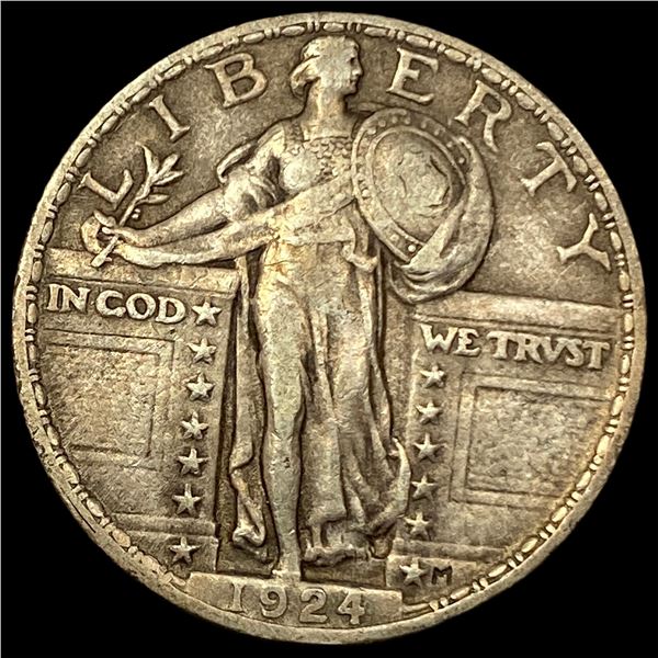 1924 Standing Liberty Silver Quarter NEARLY  UNCIRCULATED