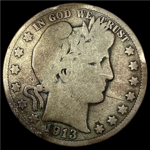 1913 Barber Half Dollar NICELY CIRCULATED