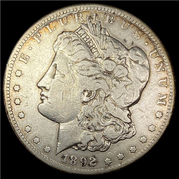 1892-CC Silver Morgan Dollar LIGHTLY  CIRCULATED