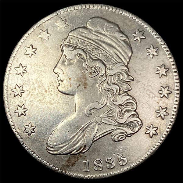 1835 Capped Bust Half Dollar CLOSELY  UNCIRCULATED