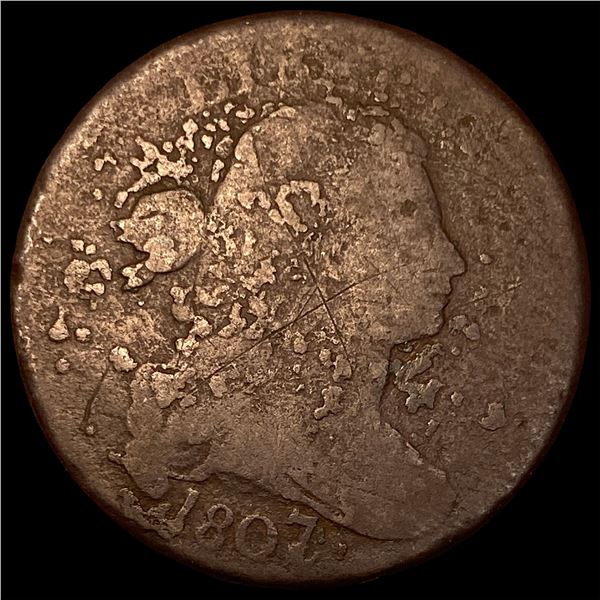 1807 Draped Bust Large Cent NICELY CIRCULATED
