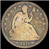 Image 1 : 1874 Seated Liberty Half Dollar NICELY  CIRCULATED