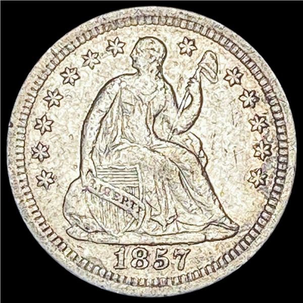 1857-O Silver Half Dime NEARLY UNCIRCULATED