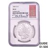 Image 1 : 1883-CC Morgan Silver Dollar NGC MS65