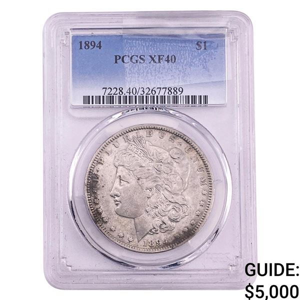 1894 Morgan Silver Dollar PCGS XF40