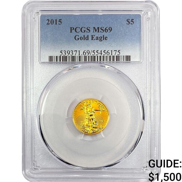 2015 $5 Gold Half Eagle PCGS MS69