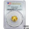 Image 1 : 2024 $5 Gold Half Eagle PCGS MS70