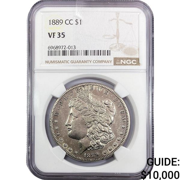 1889-CC Morgan Silver Dollar NGC VF35