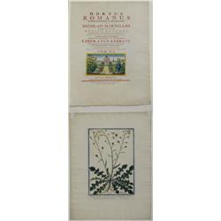 1 plate and Cover of Hortus Romanus, 1772-93