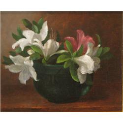 Nicely painted Lilies in a bowl painting