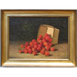 Bryant Chapin Strawberries and Basket painting