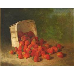 Bryant Chapin Strawberries and Basket painting