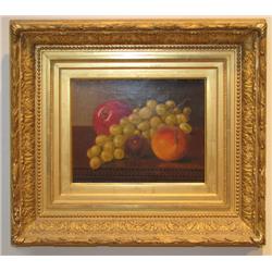 Bryant Chapin Fruit Still Life with Apple and Grapes