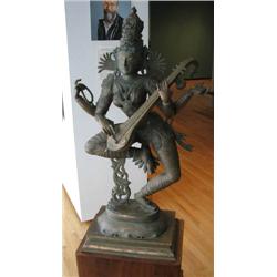 Bronze Sculpture of Dancing Saraswati