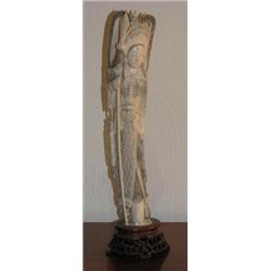 Carved Ivory Goddess Figure
