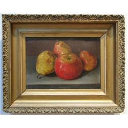 P. Dieffenbach Apples and Pears still life