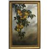 Image 1 : S.E. Hahn Apples on Bough Still Life ptg