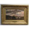 Image 2 : Attrib. Thomas Robinson Impressionist Sunset ptg