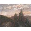 Image 6 : Attrib. Thomas Robinson Impressionist Sunset ptg
