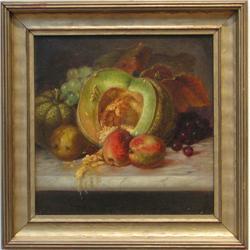 Pair of M.J. Scaman Fruit still life ptgs