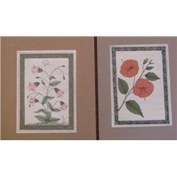 Studio of Mahaveer Swami Mughal Style Botanical Paintings