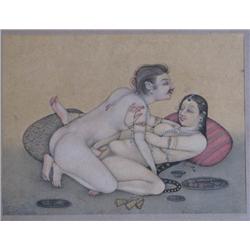 Mughal Erotic painting possibly buy Mahaveer Swami