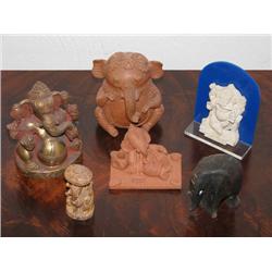 Lot of Indian Elephant Goddesses