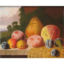 19th Century British Still Life in Landscape