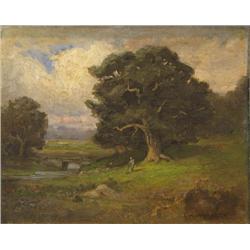 George W. Whitaker painting Oak Tree