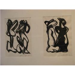 Four Amaresh Bijjal Paintings on Paper