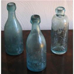 Three Pittsburgh Glass Bottles