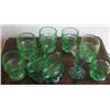 Image 1 : 10 pc Green Glass Lot