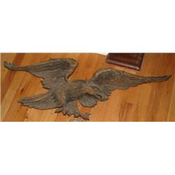 Carved Flying Eagle Wall Plaque