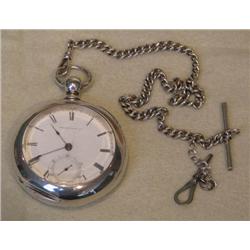 Civil War Era Silver Pocket Watch American Watch Co.