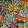 Image 3 : Haitian Acrylic on Linen Board Painting, Jungle Scene, Signed Penoth