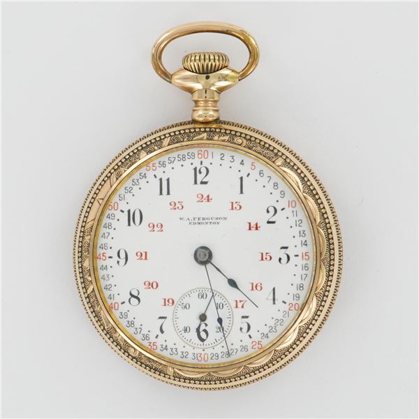 Illinois Watch Co. Montgomery Dial 17J Rolled Plate Pocket Watch