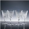 Image 1 : 4pc Waterford Crystal Wine Glasses, Alana Pattern
