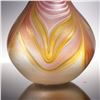 Image 3 : John Barlin Studio Art Glass Iridescent Vase, Artist Signed