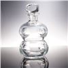 Image 2 : Cut Art Glass Decanter with Stopper