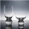 Image 1 : 2pc Art Glass Cup and Tumbler with Controlled Bubble Bases