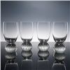 Image 1 : 4pc Art Glass Tumblers with Controlled Bubble Bases
